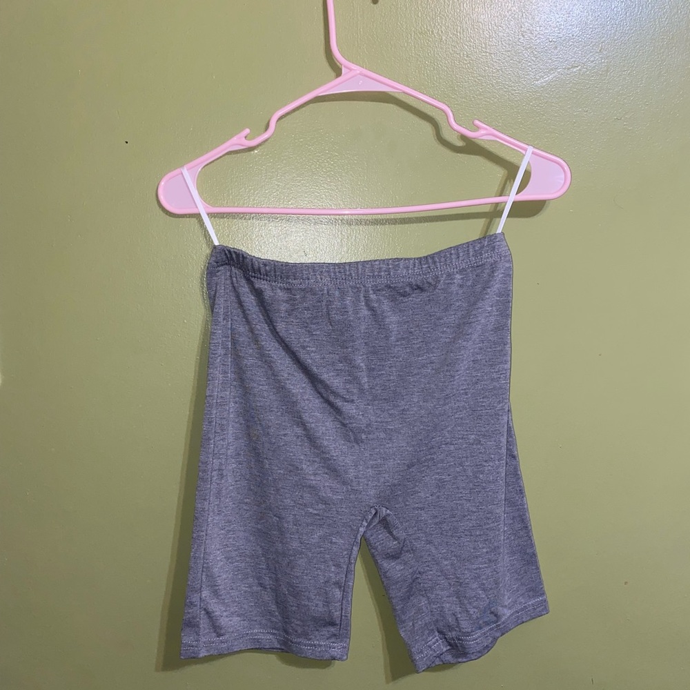 Summertime Grey Biker Shorts